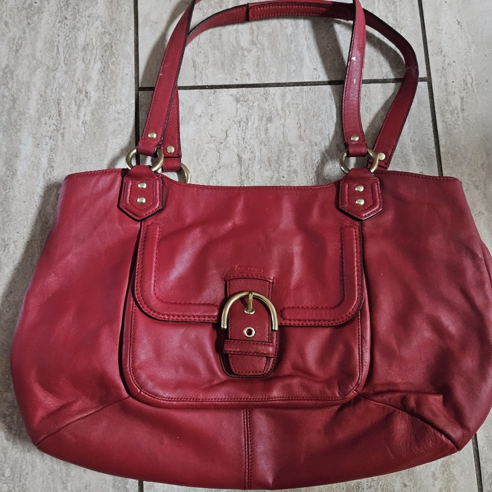 Red Coach Bag